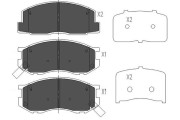 KBP-9033 Sada brzdových destiček, kotoučová brzda KAVO PARTS