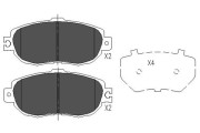 KBP-9046 Sada brzdových destiček, kotoučová brzda KAVO PARTS