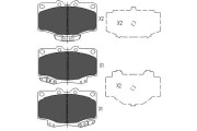 KBP-9048 Sada brzdových destiček, kotoučová brzda KAVO PARTS