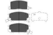 KBP-9057 Sada brzdových destiček, kotoučová brzda KAVO PARTS