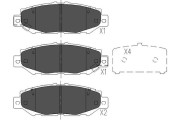 KBP-9062 Sada brzdových destiček, kotoučová brzda KAVO PARTS