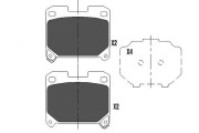 KBP-9063 Sada brzdových destiček, kotoučová brzda KAVO PARTS