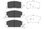 KBP-9082 Sada brzdových destiček, kotoučová brzda KAVO PARTS