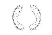 KBS-5404 KAVO PARTS sada brzdových čeľustí KBS-5404 KAVO PARTS