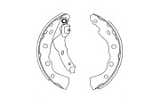 KBS-6415 KAVO PARTS sada brzdových čeľustí KBS-6415 KAVO PARTS
