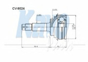 CV-9024 KAVO PARTS sada kĺbov hnacieho hriadeľa CV-9024 KAVO PARTS