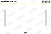 01-4040/4 STD GLYCO ojničné lożisko 01-4040/4 STD GLYCO