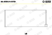 01-4161/4 STD GLYCO ojničné lożisko 01-4161/4 STD GLYCO