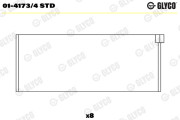 01-4173/4 STD GLYCO ojničné lożisko 01-4173/4 STD GLYCO