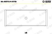 01-4873/4 STD GLYCO ojničné lożisko 01-4873/4 STD GLYCO