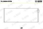 71-3084 STD Ojniční ložisko GLYCO