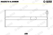 H026/5 0.25mm GLYCO lożisko kľukového hriadeľa H026/5 0.25mm GLYCO