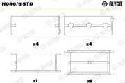 H046/5 STD GLYCO lożisko kľukového hriadeľa H046/5 STD GLYCO