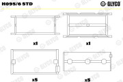 H095/6 STD GLYCO lożisko kľukového hriadeľa H095/6 STD GLYCO