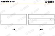 H098/5 STD GLYCO lożisko kľukového hriadeľa H098/5 STD GLYCO