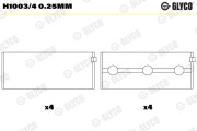 H1003/4 0.25MM GLYCO lożisko kľukového hriadeľa H1003/4 0.25MM GLYCO