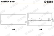 H1041/4 STD GLYCO lożisko kľukového hriadeľa H1041/4 STD GLYCO