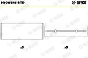 H1065/5 STD Hlavní ložiska klikového hřídele GLYCO