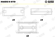 H1086/5 STD GLYCO lożisko kľukového hriadeľa H1086/5 STD GLYCO