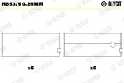 H853/5 0.25mm GLYCO lożisko kľukového hriadeľa H853/5 0.25mm GLYCO