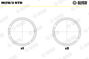 N178/3 STD Ložisko vačkového hřídele GLYCO