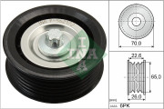 532 0531 10 Vratná/vodicí kladka, klínový žebrový řemen Schaeffler INA