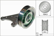 532 0773 10 Vratná/vodicí kladka, klínový žebrový řemen Schaeffler INA