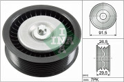 532 0808 10 Vratná/vodicí kladka, klínový žebrový řemen Schaeffler INA