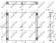 19007 Síť chladiče , chladič plnicího vzduchu NRF