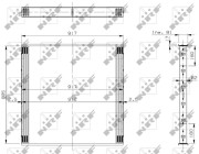 19011 Síť chladiče , chladič plnicího vzduchu NRF