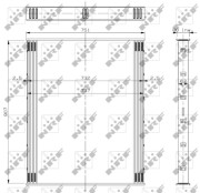 19277 Síť chladiče , chladič plnicího vzduchu NRF