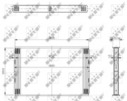 19327 Síť chladiče , chladič plnicího vzduchu NRF