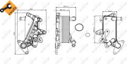 31357 Olejový chladič, motorový olej EASY FIT NRF