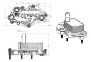 31842 Olejový chladič, motorový olej NRF