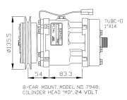 32074G Kompresor, klimatizace NRF