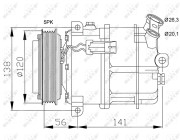 32117 Kompresor, klimatizace EASY FIT NRF