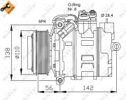 32178 Kompresor, klimatizace EASY FIT NRF