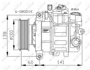 32263G Kompresor, klimatizace US market only NRF