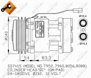 32274G Kompresor, klimatizace GENUINE NRF