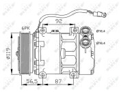 32278 Kompresor, klimatizace EASY FIT NRF