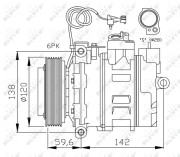 32377 Kompresor, klimatizace EASY FIT NRF