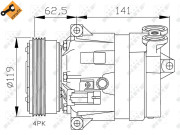 32421 Kompresor, klimatizace EASY FIT NRF