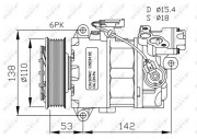 32463G Kompresor, klimatizace NRF