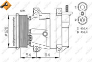 32484 Kompresor, klimatizace EASY FIT NRF