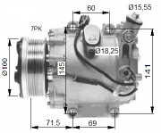 32491 Kompresor, klimatizace EASY FIT NRF