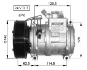 32662G NRF kompresor klimatizácie 32662G NRF