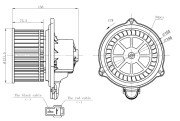 34274 NRF vnútorný ventilátor 34274 NRF