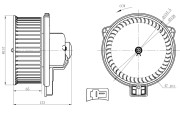 34291 NRF vnútorný ventilátor 34291 NRF
