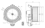 34296 NRF vnútorný ventilátor 34296 NRF