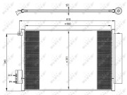 350065 NRF kondenzátor klimatizácie 350065 NRF